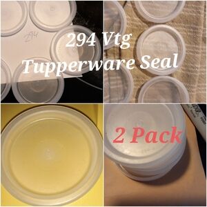 {2} Pack Small Vtg Tupperware Seals 294